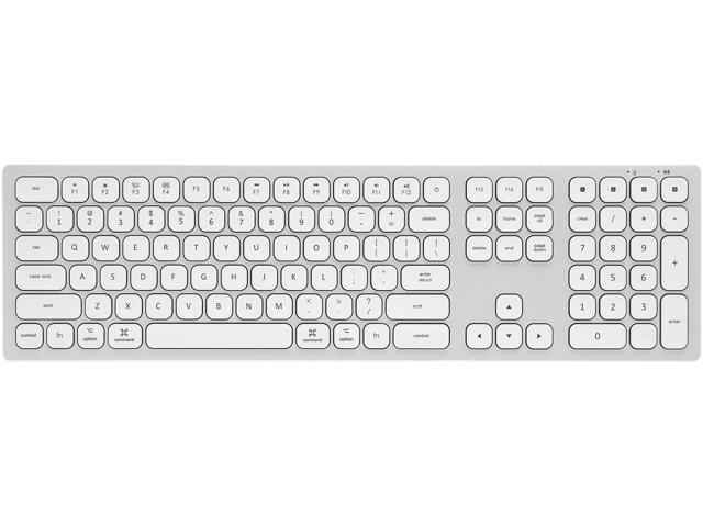 Rosewill K10 S Bluetooth Wireless Keyboard 4-Device Sync Compatible with Mac Computers, Windows, Android, iOS Tablets and Smartphones (Silver)