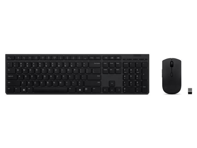 Lenovo Professional Wireless Rechargeable Combo Keyboard and Mouse