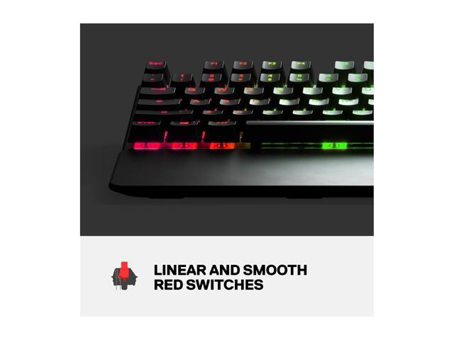 SteelSeries - Apex 7 Full Size Wired Mechanical Red Linear Switch Gaming Keyboard with Rapid Tap - Black - image 7