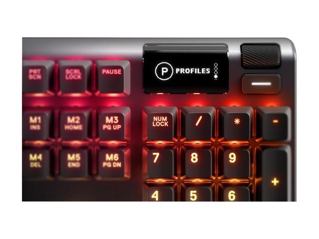 SteelSeries - Apex 5 Full Size Wired Mechanical Hybrid Blue Tactile & Clicky Switch Gaming Keyboard with RGB Backlighting - Black - image 6