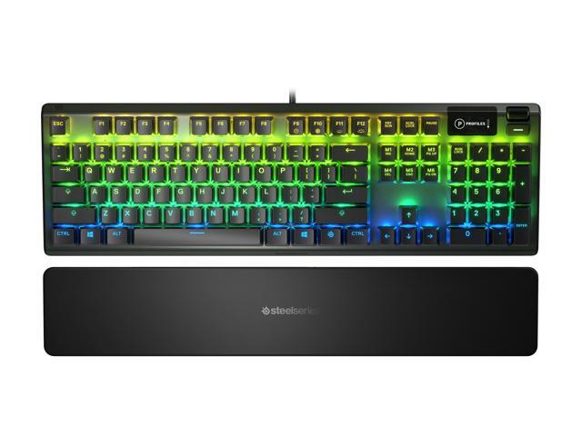 SteelSeries - Apex 5 Full Size Wired Mechanical Hybrid Blue Tactile & Clicky Switch Gaming Keyboard with RGB Backlighting - Black - image 4
