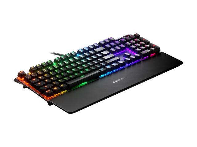 SteelSeries - Apex 5 Full Size Wired Mechanical Hybrid Blue Tactile & Clicky Switch Gaming Keyboard with RGB Backlighting - Black - image 3