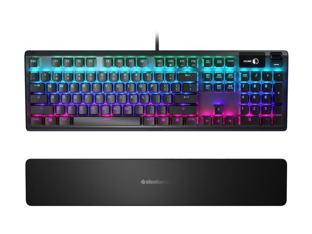 SteelSeries - Apex 5 Full Size Wired Mechanical Hybrid Blue Tactile & Clicky Switch Gaming Keyboard with RGB Backlighting - Black - image 5
