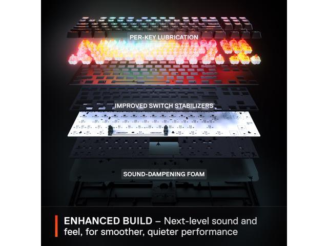 SteelSeries - Apex Pro TKL Gen 3 Wireless Mechanical OmniPoint Adjustable HyperMagnetic Gaming Keyboard with Rapid Tap - Black - image 10