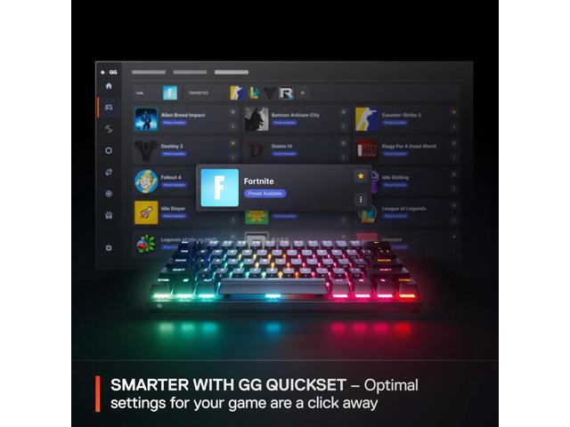 SteelSeries - Apex Pro Mini Gen 3 60% Wired Mechanical OmniPoint Adjustable Gaming Keyboard with Rapid Tap - Black - image 5