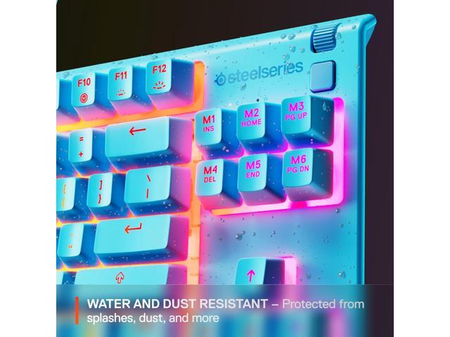 SteelSeries - Apex 3 TKL Wired Membrane Whisper Quiet Switch Gaming Keyboard 8 zone RGB Backlighting - Aqua - image 5