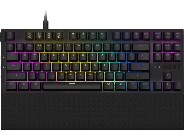 NZXT Function TKL Mechanical Keyboard - KB-1TKUS-BR - PC Gaming Mechanical Keyboard - MX Compatible Switches - Hot Swappable Key Switch Sockets.
