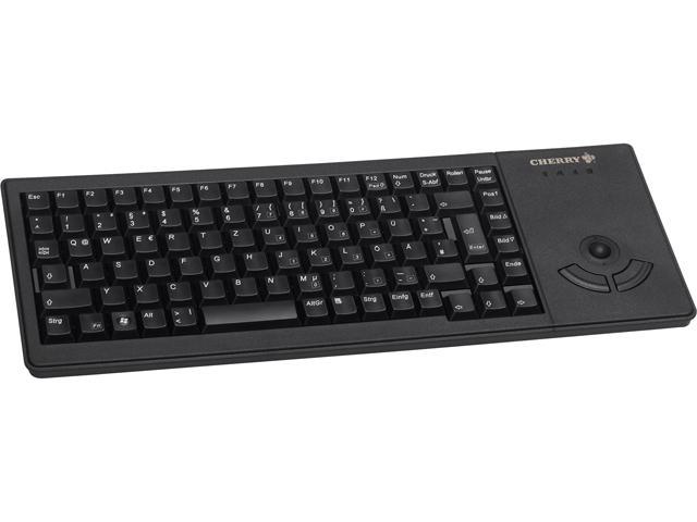 CHERRY G84-5400LUMEU-2 Black See Details Keyboard with Integrated 400 dpi Optical Trackball
