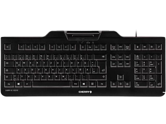 CHERRY KC 1000 SC JK-A0100EU-2 Black Wired Security Keyboard With Integrated Smart Card Terminal