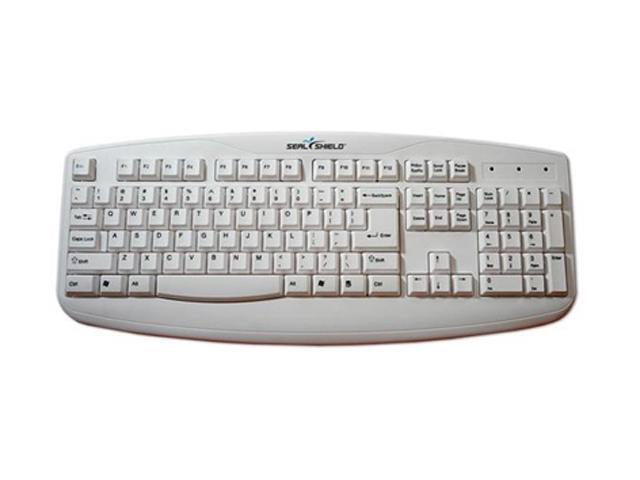 Seal Shield Seal Storm Washable KeyboardUS-English, QWERTY, ANSI, USB, White - image 2