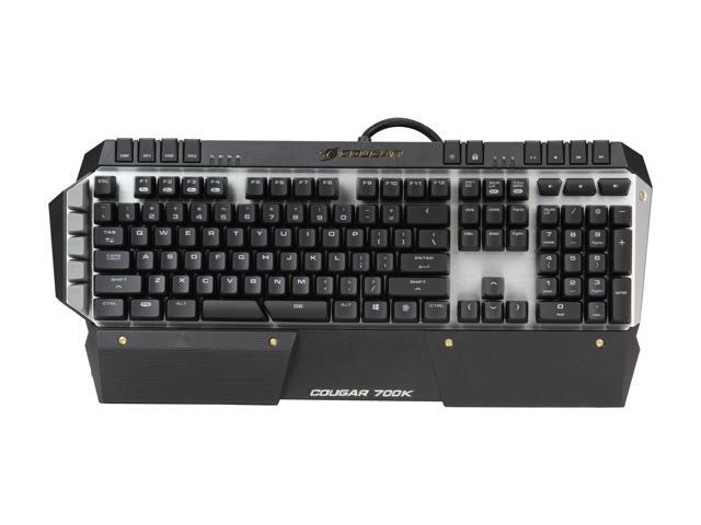 COUGAR 700K Premium Mechanical Gaming Keyboard with Aluminum Brushed Structure, Additional 6 G-key, and Cherry Red Switches