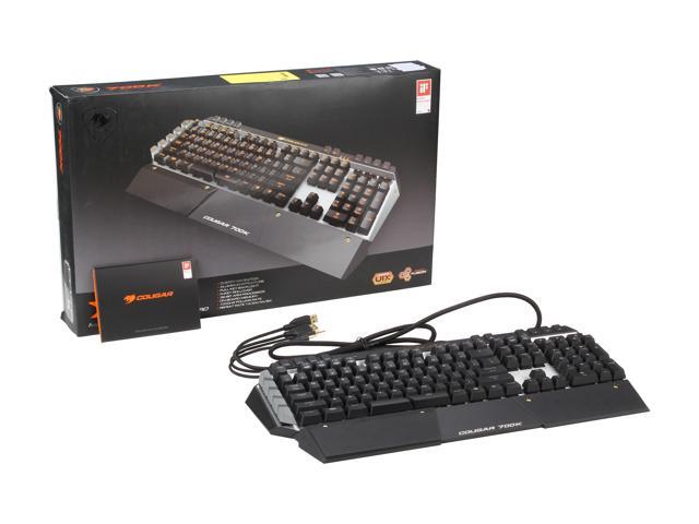 COUGAR 700K Premium Mechanical Gaming Keyboard with Aluminum Brushed Structure, Additional 6 G-key, and Cherry Red Switches