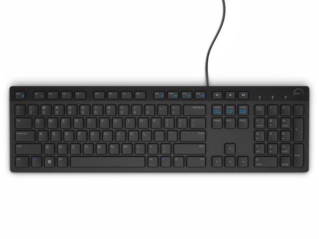 Dell Wired Keyboard and Mouse - KM300C - USB Keyboard - Black - USB Cable Mouse - Optical - 1000 dpi - 3 Button - Black - Mute, Volume Down, Volume...
