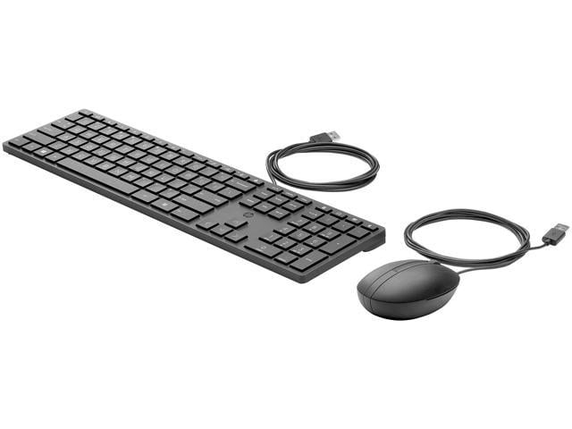 HP Wired Desktop 320MK Mouse and Keyboard 320MK Black Wired Keyboard