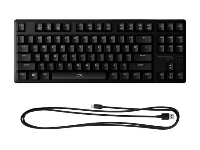 HyperX - Alloy Origins Core TKL Wired Mechanical Tactile Aqua Switch Gaming Keyboard with RGB Back Lighting - Black - image 6