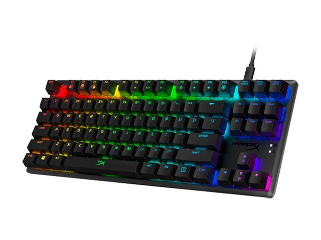 HyperX - Alloy Origins Core TKL Wired Mechanical Tactile Aqua Switch Gaming Keyboard with RGB Back Lighting - Black - image 3