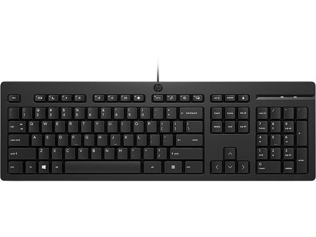 HP 125 Wired Keyboard, Canada - French Localization 266C9AA#ABC Black Wired Keyboard