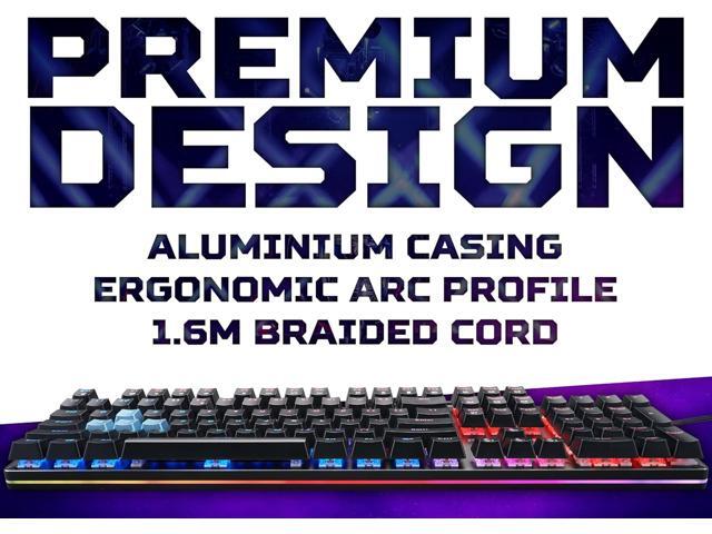 Acer Predator Aethon 303 Mechanical Gaming Keyboard - Kailh Blue Switches, RGB Backlit, Full Size 104-Key, N-Key Rollover, Programmable, Aluminum...