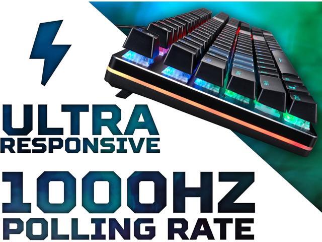 Acer Predator Aethon 303 Mechanical Gaming Keyboard - Kailh Blue Switches, RGB Backlit, Full Size 104-Key, N-Key Rollover, Programmable, Aluminum...