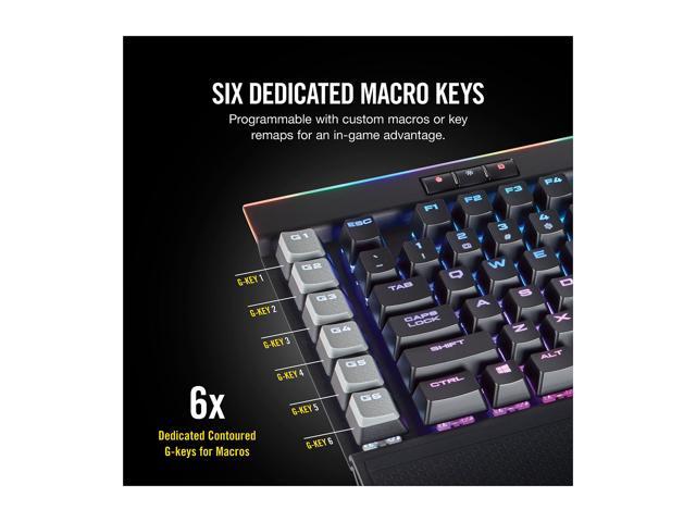 Corsair K95 RGB PLATINUM Mechanical Gaming Keyboard, Cherry MX Brown, Backlit RGB LED, Black