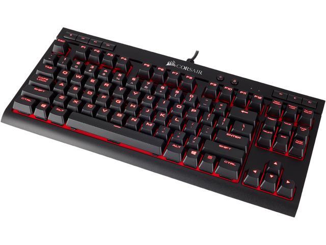 Corsair Gaming K63 Compact Mechanical Keyboard, Backlit Red LED, Cherry MX Red
