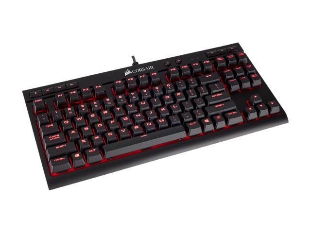 Corsair Gaming K63 Compact Mechanical Keyboard, Backlit Red LED, Cherry MX Red