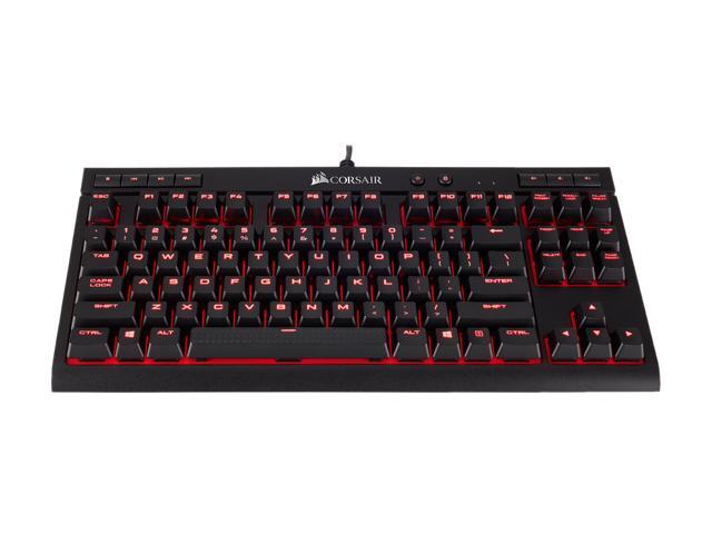 Corsair Gaming K63 Compact Mechanical Keyboard, Backlit Red LED, Cherry MX Red
