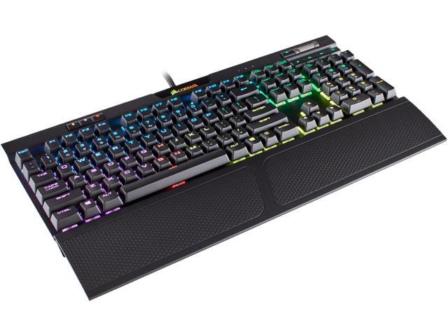 Corsair K70 RGB MK.2 Mechanical Gaming Keyboard - USB Passthrough & Media Controls - Linear & Quiet - Cherry MX Red - RGB LED Backlit (CH-9109010-NA)