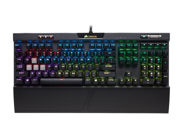 Corsair K70 RGB MK.2 Mechanical Gaming Keyboard - USB Passthrough & Media Controls - Linear & Quiet - Cherry MX Red - RGB LED Backlit (CH-9109010-NA)