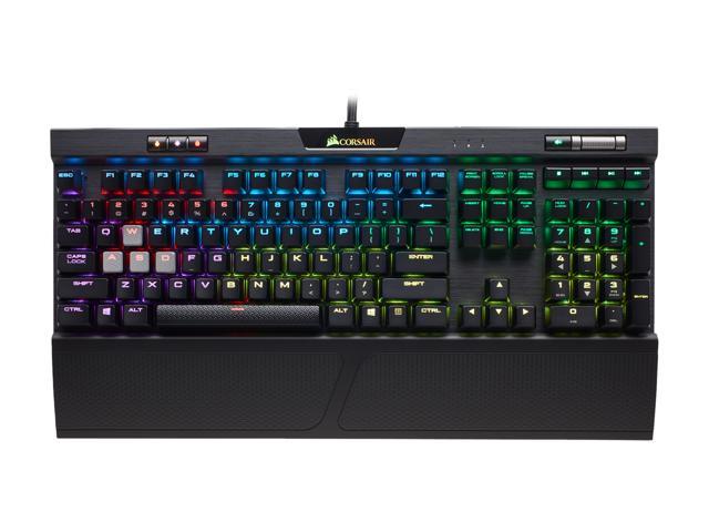 Corsair K70 RGB MK.2 Mechanical Gaming Keyboard - USB Passthrough & Media Controls - Tactile & Quiet- Cherry MX Brown - RGB LED Backlit.