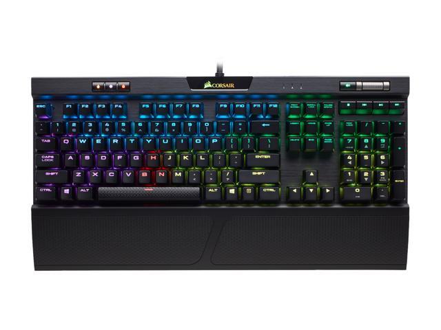 Corsair K70 RGB MK.2 RAPIDFIRE Cherry MX Speed Mechanical Gaming Keyboard with RGB LED Backlit - CH-9109014-NA
