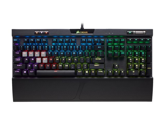 Corsair K70 RGB MK.2 RAPIDFIRE Cherry MX Speed Mechanical Gaming Keyboard with RGB LED Backlit - CH-9109014-NA