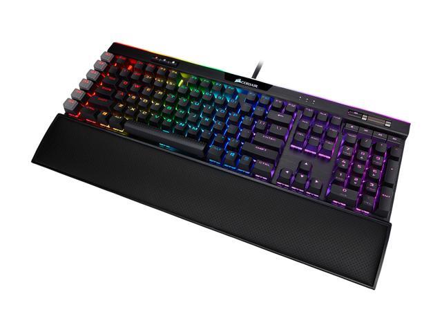 Corsair K95 RGB Platinum XT Mechanical Gaming Keyboard, Backlit RGB LED, Cherry MX Speed RGB Silver, Black (CH-9127414-NA)
