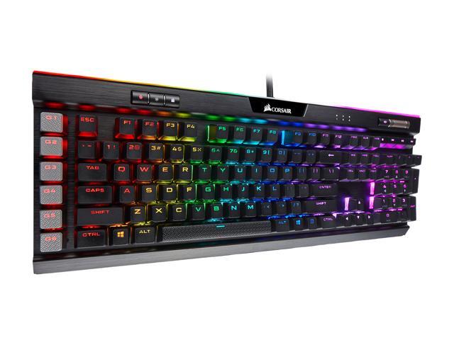 Corsair K95 RGB Platinum XT Mechanical Gaming Keyboard, Backlit RGB LED, Cherry MX Speed RGB Silver, Black (CH-9127414-NA)
