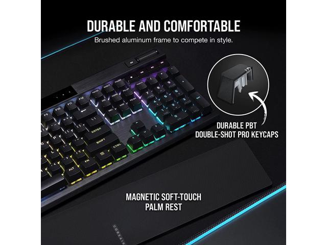 Corsair K70 RGB PRO Wired Mechanical Gaming Keyboard - Cherry MX RGB Red Linear Switches, 8,000Hz Hyper-Polling, PBT Double-Shot PRO Keycaps,...