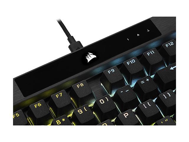 CORSAIR - K70 RGB PRO Full-size Wired Mechanical Cherry MX Speed Linear Switch Gaming Keyboard with PBT Double-Shot Keycaps - Black - image 10
