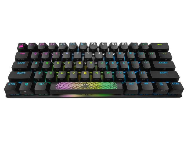 CORSAIR K70 PRO MINI WIRELESS RGB 60% Mechanical Gaming Keyboard, Backlit RGB LED, CHERRY MX Red Keyswitches, Black (CH-9189010-NA)