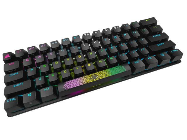 CORSAIR K70 PRO MINI WIRELESS RGB 60% Mechanical Gaming Keyboard, Backlit RGB LED, CHERRY MX Red Keyswitches, Black (CH-9189010-NA)