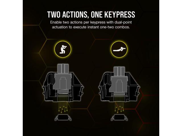 CORSAIR - K70 MAX RGB Magnetic-Mechanical Gaming Keyboard with PBT Double-Shot Keycaps - Steel Gray - image 8