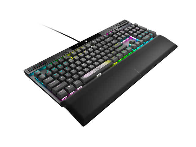 CORSAIR - K70 MAX RGB Magnetic-Mechanical Gaming Keyboard with PBT Double-Shot Keycaps - Steel Gray - image 3