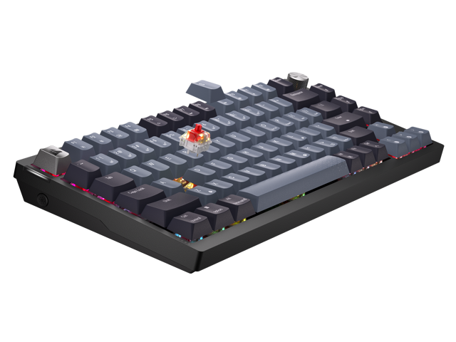 CORSAIR - K65 PLUS RGB 75% Wireless Mechanical Pre-Lubricated MLX Red Linear Switch Gaming Keyboard with Hot-Swappable Switches - Black/Gray - image 6