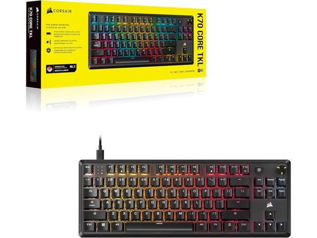CORSAIR - K70 CORE TKL Compact Wired RGB Pre-Lubed Linear Mechanical Switches Gaming Keyboard with Sound - Black - image 12