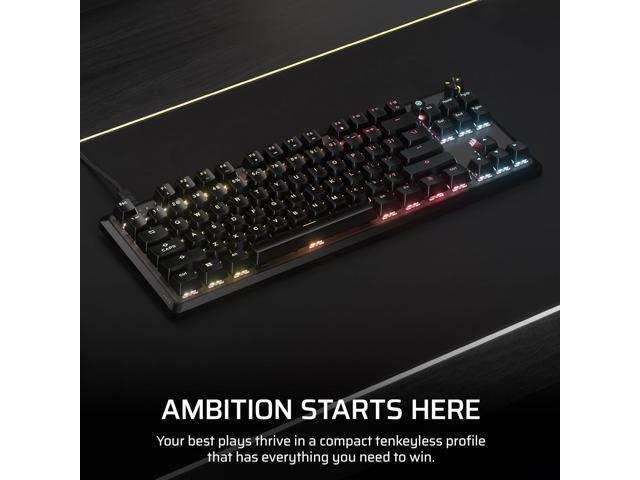 CORSAIR - K70 CORE TKL Compact Wired RGB Pre-Lubed Linear Mechanical Switches Gaming Keyboard with Sound - Black - image 10
