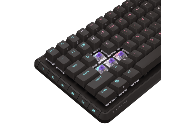 Corsair Vanguard 96 Wired Mechanical Gaming Keyboard - 96% Layout, MLX Plasma Linear Switches, 8000Hz Polling, LCD Display, Virtual Stream Deck,...
