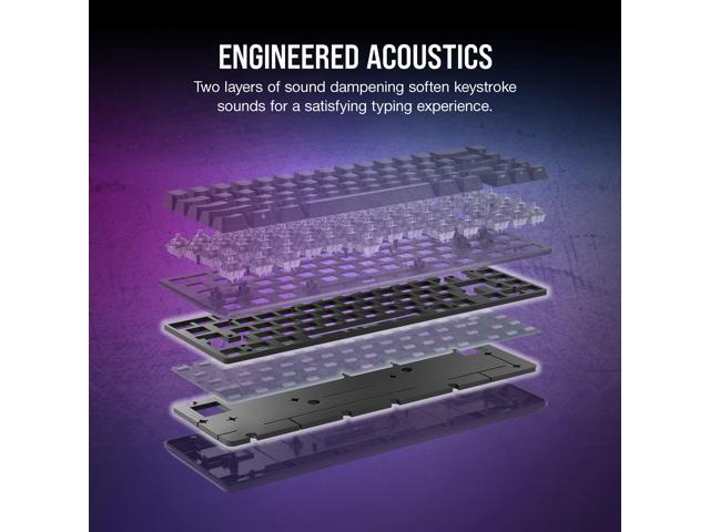 CORSAIR - K65 PRO MINI RGB 65% Optical-Mechanical Gaming Keyboard Backlit RGB LED, OPX - Black - image 5