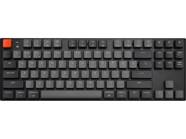 Keychron K1-L1 Black Bluetooth Wireless Keyboard Gateron LP Red - White LED