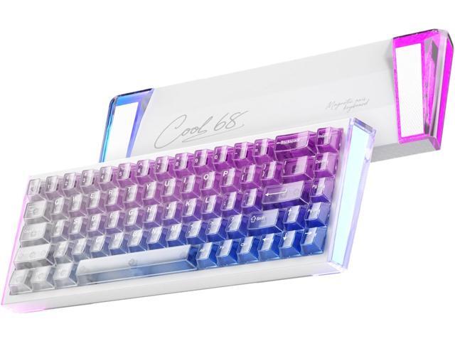 DAREU COOL68 65% Wired Gaming Keyboard, Rapid Trigger Magnetic Switch Keyboard with 8000Hz Polling Rate, Adjustable Actuation, 0.1ms Latency,...