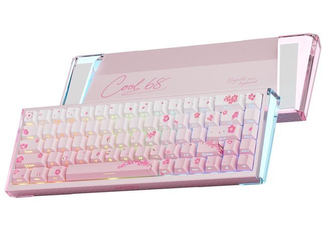 DAREU COOL68 65% Wired Gaming Keyboard, Rapid Trigger Magnetic Switch Keyboard with 8000Hz Polling Rate, Adjustable Actuation, 0.1ms Latency,...