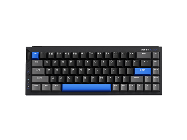 MCHOSE Ace68 Turbo 65% Aluminum Hall Effect Magnetic Switch Keyboard, 16K Polling, Wired - Cyber Black