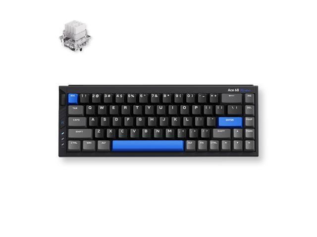 MCHOSE Ace68 Turbo 65% Aluminum Hall Effect Magnetic Switch Keyboard, 16K Polling, Wired - Cyber Black